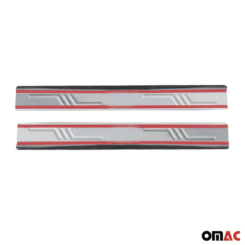 Door Sill Scuff Plate Scratch Protector for RAM ProMaster 2014-2024 Steel 2x - OMAC USA