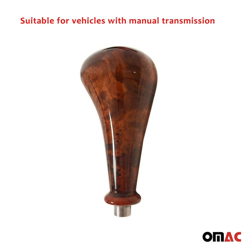 1988-1994 Mercedes E Class W124 Mechanic Gear Shift Knob Handle Wood Walnut