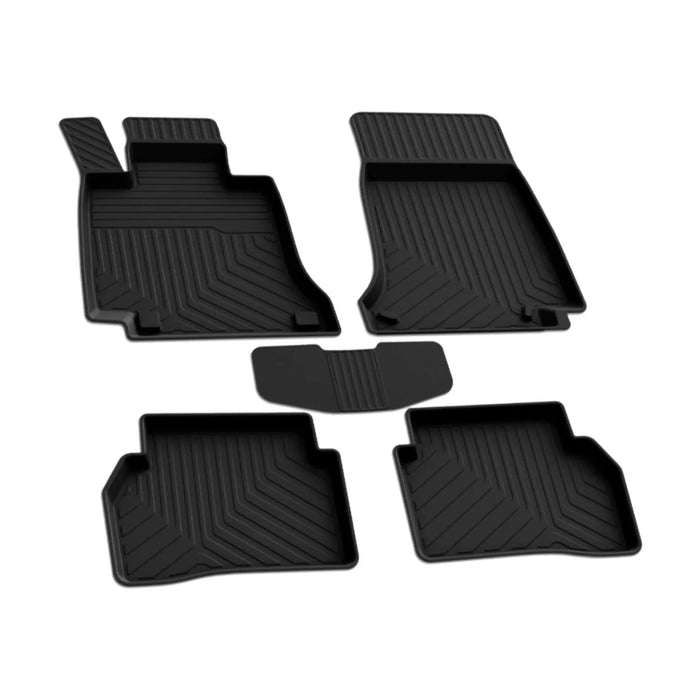 OMAC Floor Mats Liner for Mercedes E Class W213 S213 2017-2023 Rubber Black 4Pcs