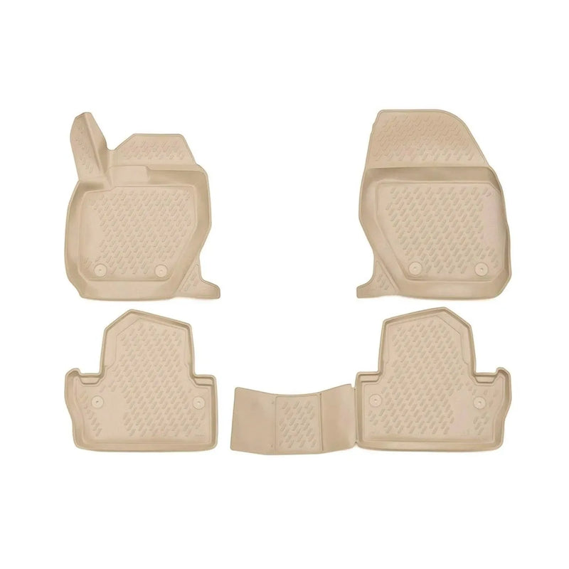 OMAC Floor Mats Liner for Volvo S60 2011-2018 Beige TPE All-Weather 4 Pcs - OMAC USA