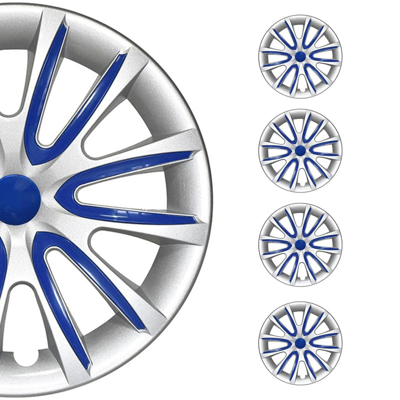 14" Wheel Covers Hubcaps for Buick Gray Dark Blue Gloss - OMAC USA