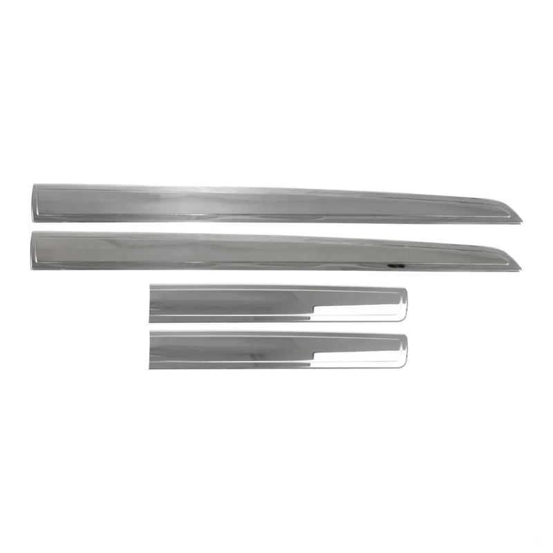 2016-2021 Mazda CX-3 Side Door Molding Trim Skirt Garnish Steel Silver 4 Pcs