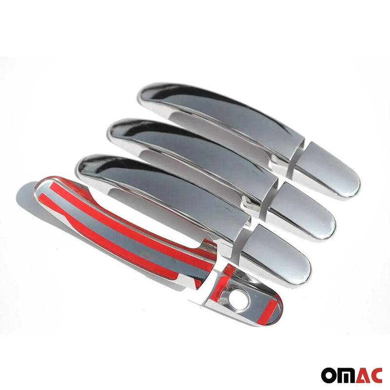 Car Door Handle Cover Protector for Ford Escape 2005-2023 Steel Chrome 8 Pcs - OMAC USA