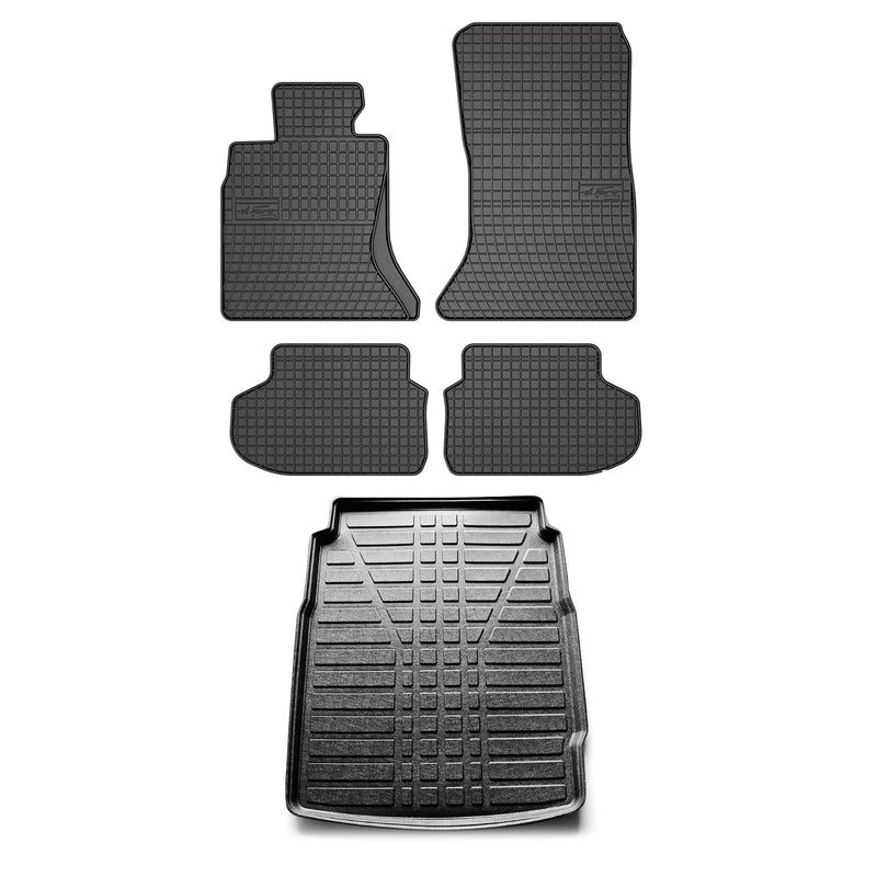 2010-2013 BMW 5 Series F10 F11 4WD xDrive Floor Mats & Cargo Liner Full Set All Weather