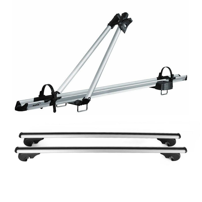 Bike Rack Carrier Roof Racks Set for Jeep Liberty 2002-2007 Silver 3x