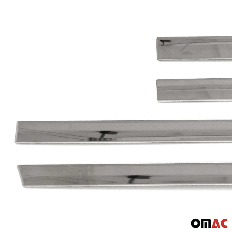 2011-2018 Volvo S60 Side Door Molding Trim Skirt Garnish Steel Silver 4 Pcs