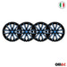 16" Wheel Covers Hubcaps for Mazda Black Matt Blue Matte - OMAC USA