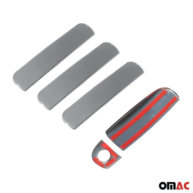 Car Door Handle Cover Protector for Audi A3 1996-2003 Steel Chrome 5 Pcs - OMAC USA