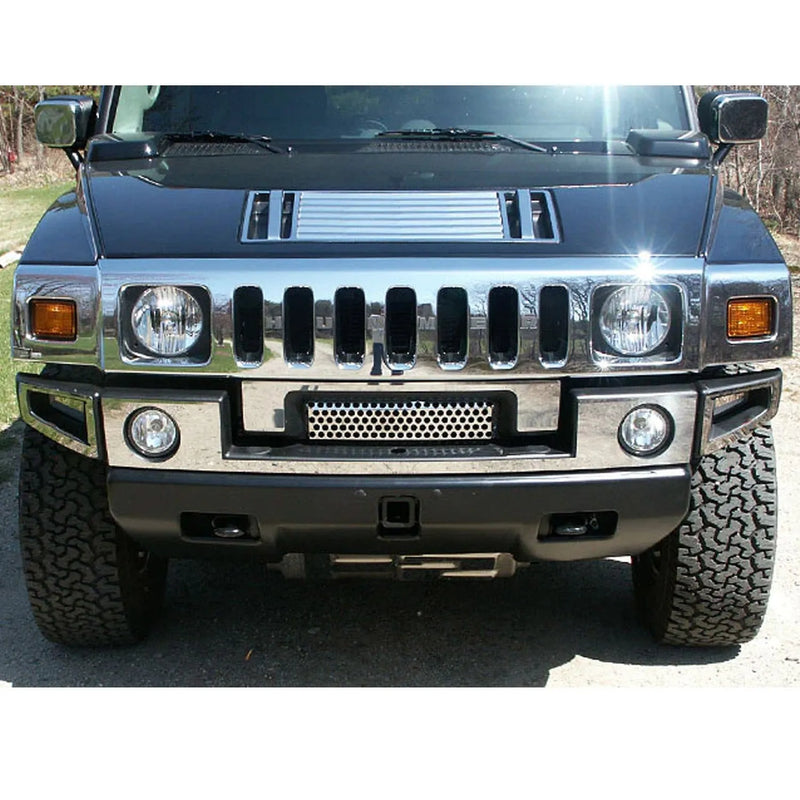 2003-2009 Hummer H2 Stainless Steel Front Bumper Accent 5 Pcs