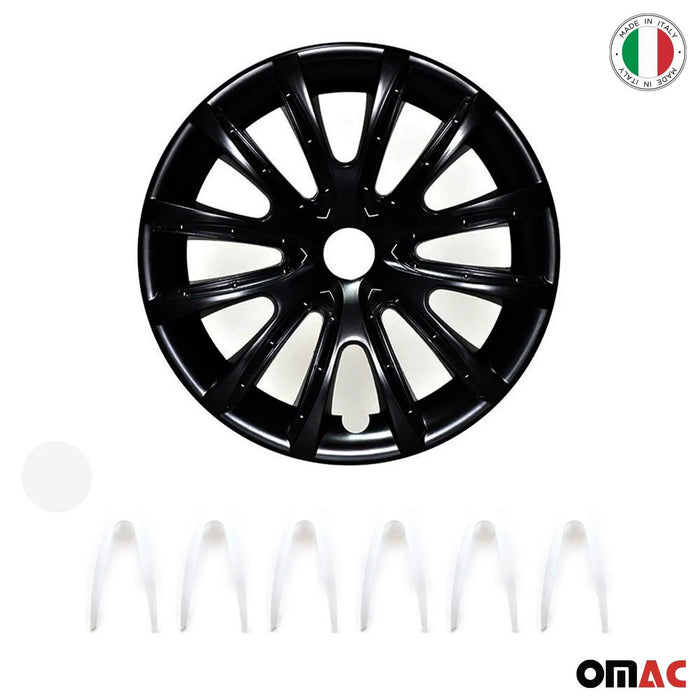 15" Wheel Covers Hubcaps for Kia Soul Black Matt White Matte