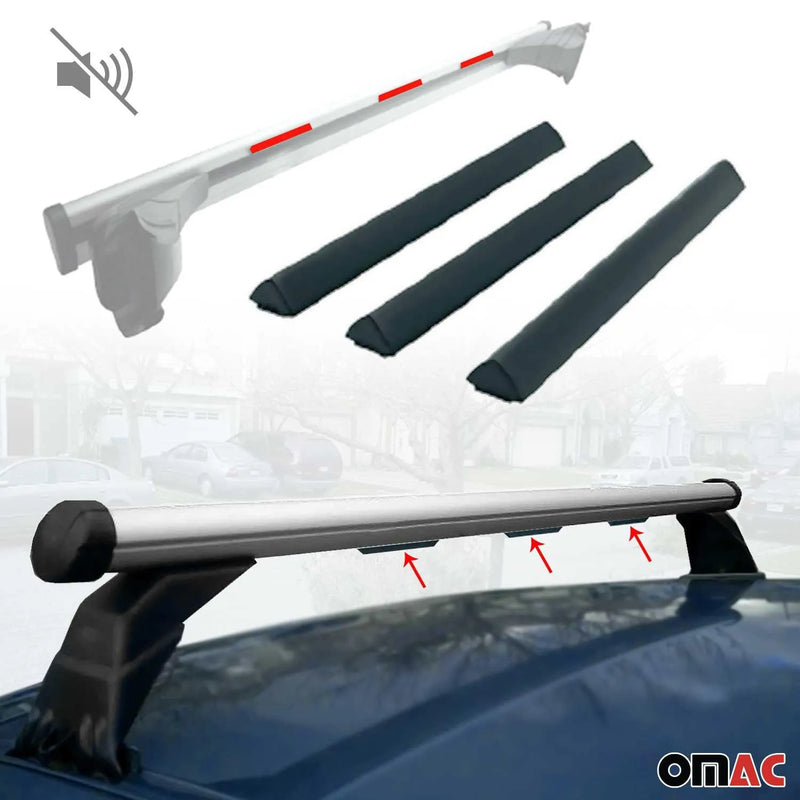 OMAC Roof Rack Wind Noise Reducer Air Deflector Kit Whistle Noise Blocker