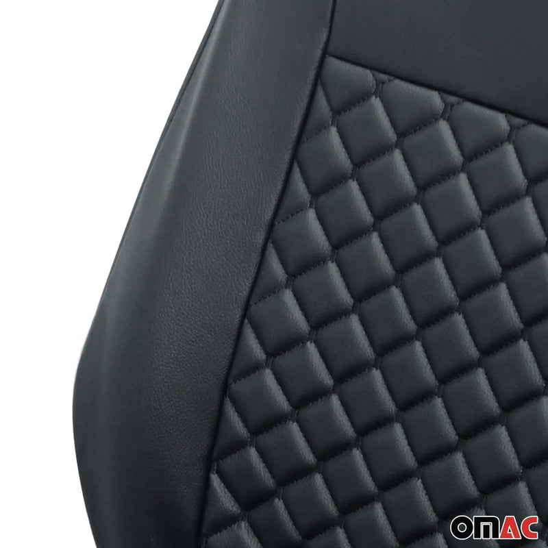 2006-2018 Mercedes Sprinter W906 Leather Custom fit Seat Covers Black