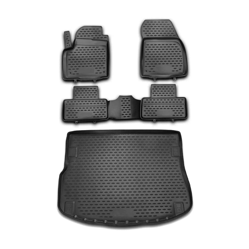 2012-2019 Land Rover Range Rover Evoque Floor Mats & Cargo Liner Full Set All Weather Black