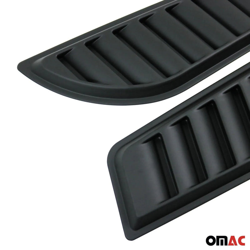 2 Pcs Decorative Air Flow Intake Hood Scoop Vent Cover Black