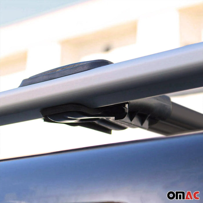 Roof Rack Cross Bars Luggage Carrier for Nissan Qashqai 2007-2014 Alu Black 2x