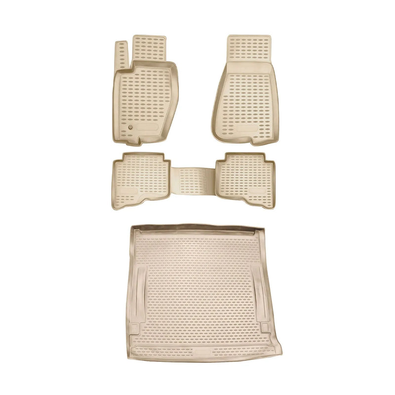 2005-2010 Jeep Grand Cherokee Floor Mats & Cargo Liner Full Set All Weather Beige