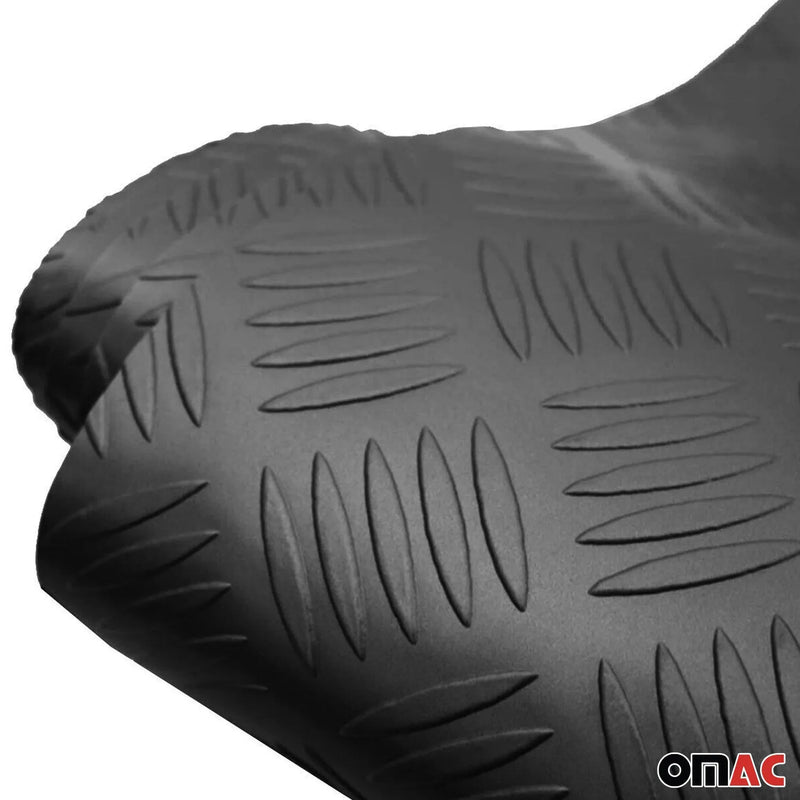 Rubber Pickup Truck Bed Liners Trunk Mat Trimmable Flooring Mat Black & Grey