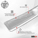 Rear Bumper Sill Cover Guard for Range Rover Sport 2014-2022 Brushed Steel 1Pc - OMAC USA