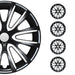 16" Wheel Covers Hubcaps for Toyota RAV4 Black White Gloss - OMAC USA